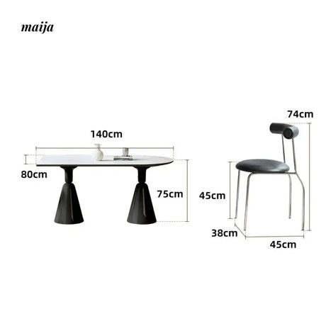 DOSMARS Lucas Small Rock Board Table from DOSMARS