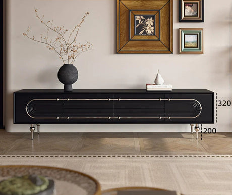 LINYUE Evander Retro Solid Wood Luxury TV Cabinet from LINYUE