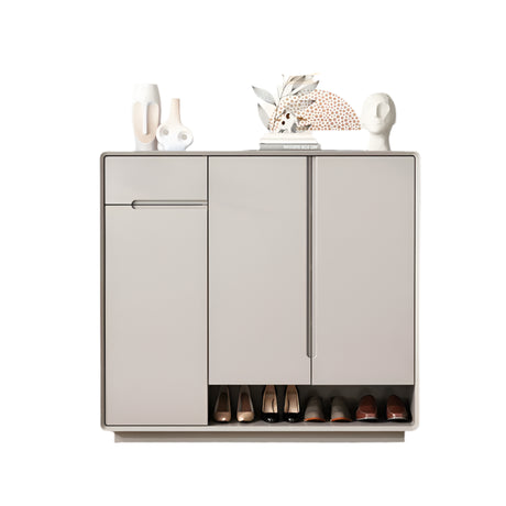 LINYUE Milo Cream Style Shoe Cabinet with Partition from LINYUE