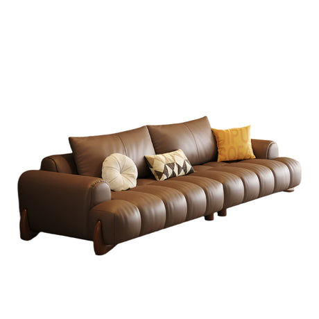 DIPU Ali Retro Cream Piano Leather Sofa from DIPU