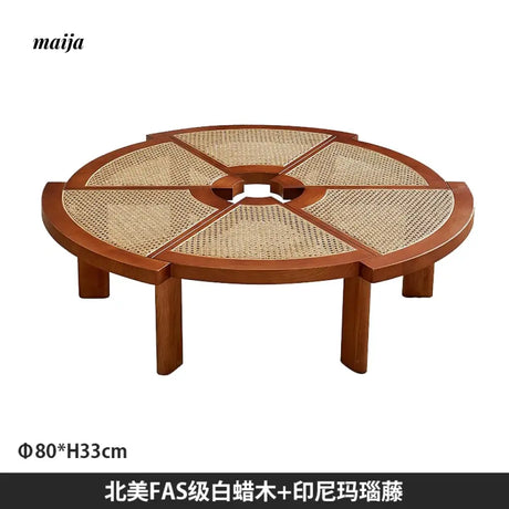 19 DREAM SPACE Rattan Tea Table from 19 DREAM SPACE