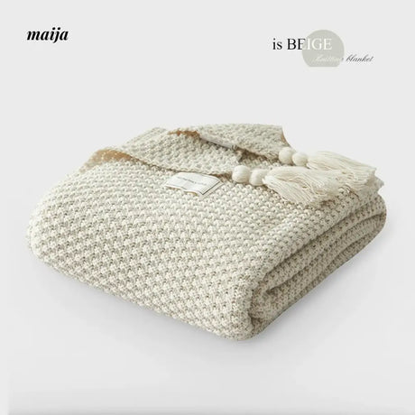MAN YUE HOME Scandinavian Knitted Sofa with Duvet for Sleep from MAN YUE HOME