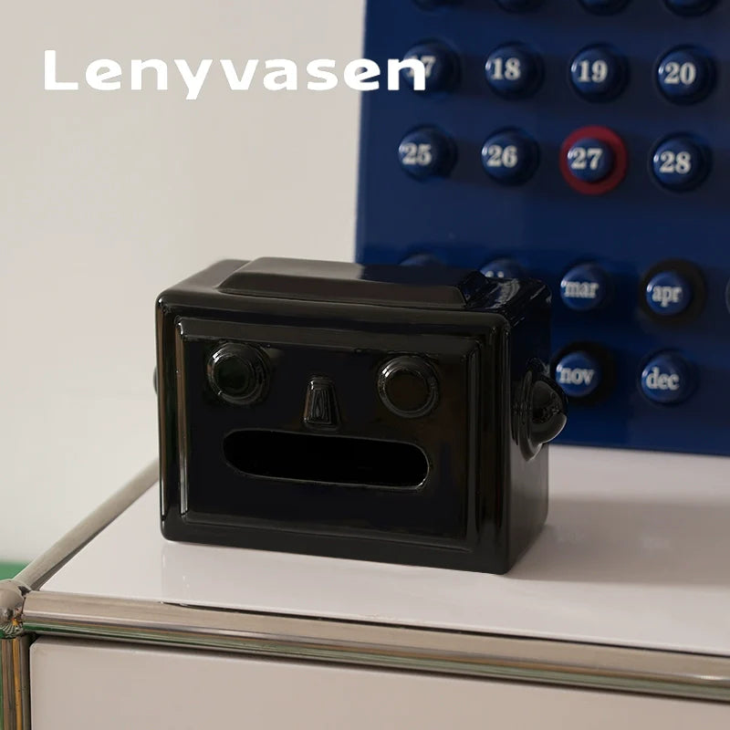 LENYVASEN Nova Robot-Themed Ceramic Storage Box from LENYVASEN