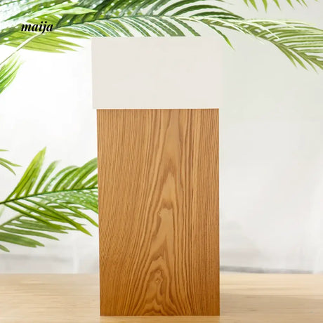 MUSN Oversized Wooden Flip Trash Bin from MUSN
