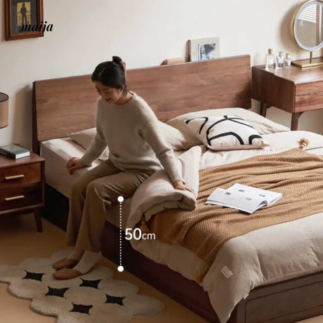 GENJI High Bunk Solid Wood Box Bed from GENJI