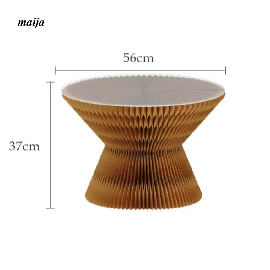SHIBA Paper Foldable Honeycomb Round Side Table