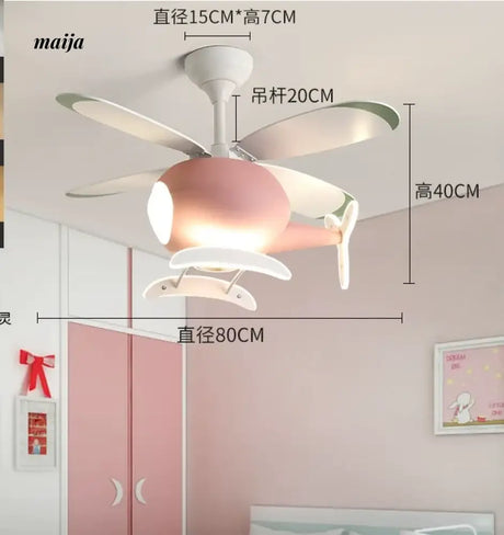 GVG Helicopter Cartoon Air Fan Ceiling Lamp from GVG