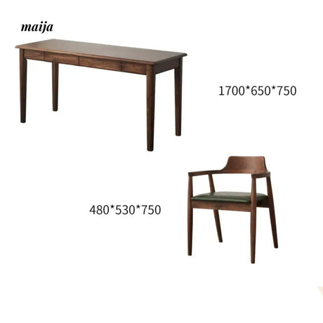 XIXI Aiden Solid Wood Office Desk from XIXI