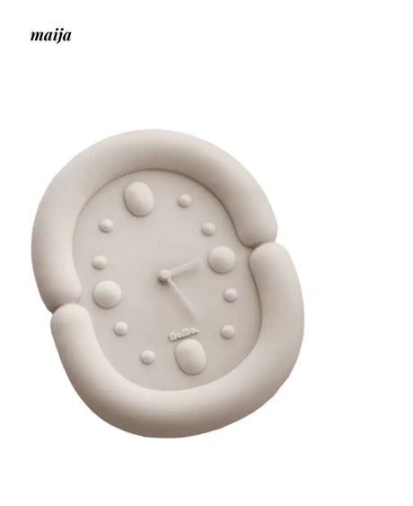 Fuzzy Oval Wall Clock from maija