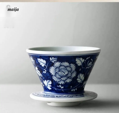 JOTO Rhine Blue Handcrafted Coffee Filter V60 Set from JOTO