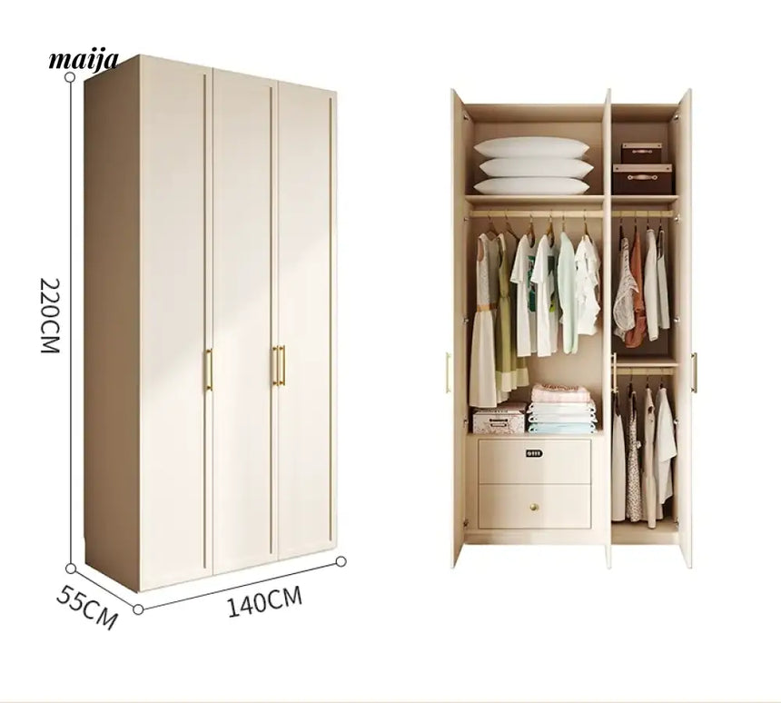 MEIHOUSE French Cream Bedroom Large Top Storage Wardrobe from MEIHOUSE