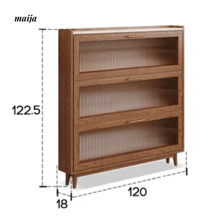 Ultra Thin Solid Wood Shoe Cabinet from AI