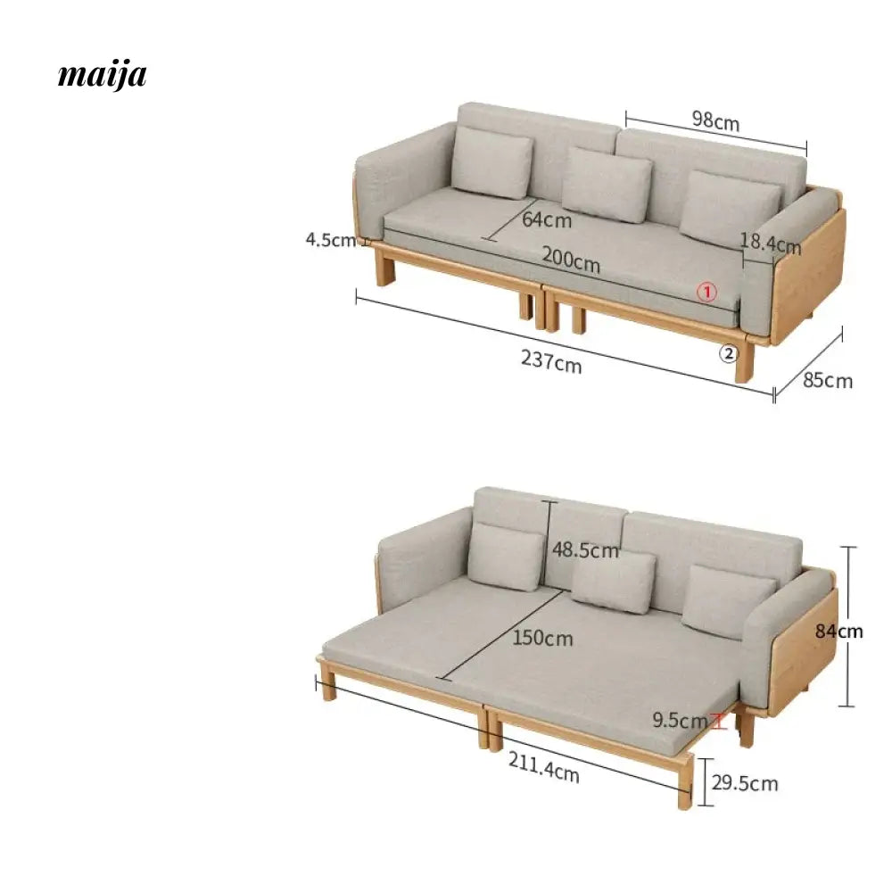 FUYUKI Buckeye Sofa Bed from KENZAKI