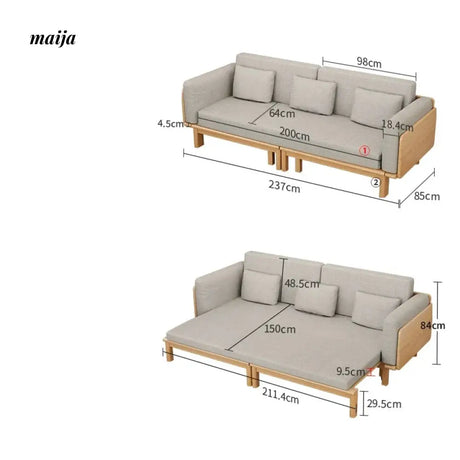 FUYUKI Buckeye Sofa Bed from KENZAKI