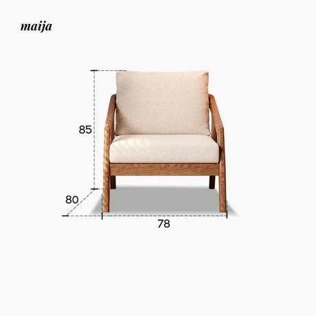 Mikolaj Solid Wood Sofa from AI