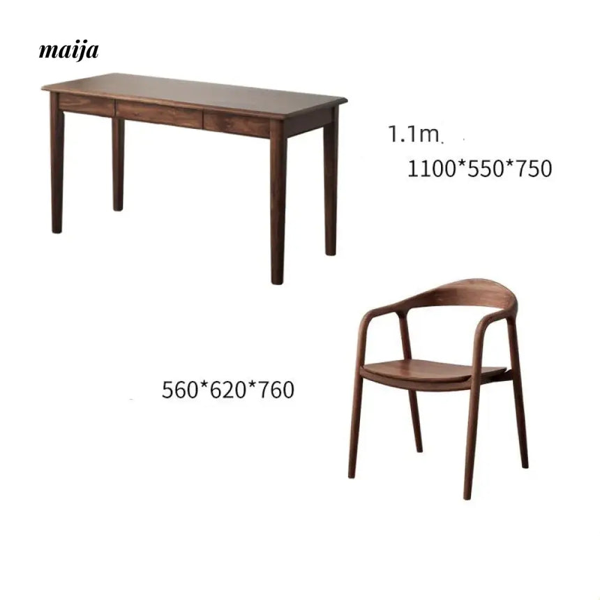 XIXI Aiden Solid Wood Office Desk from maija