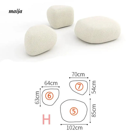 NAVI Pebbles Fabric Sofa from NAVI