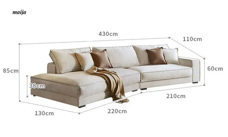 YS Budapest Frosted Large Corner Sofa from YS