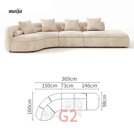NAVI Emelie Curve Sofa from maija