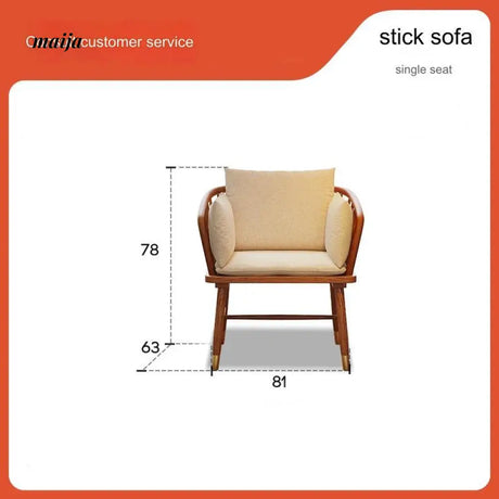 Candace Small Solid Wood Sofa from maija
