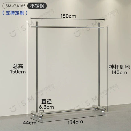 SM Henry Stainless Steel Clothing Hanger Stand from SM