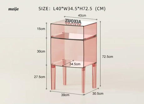 LOWERLEFT Acrylic Minimalist Bedroom Cabinet from HOBBYTREE