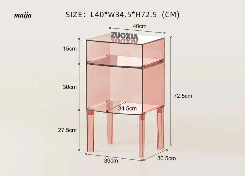 LOWERLEFT Acrylic Minimalist Bedroom Cabinet from HOBBYTREE