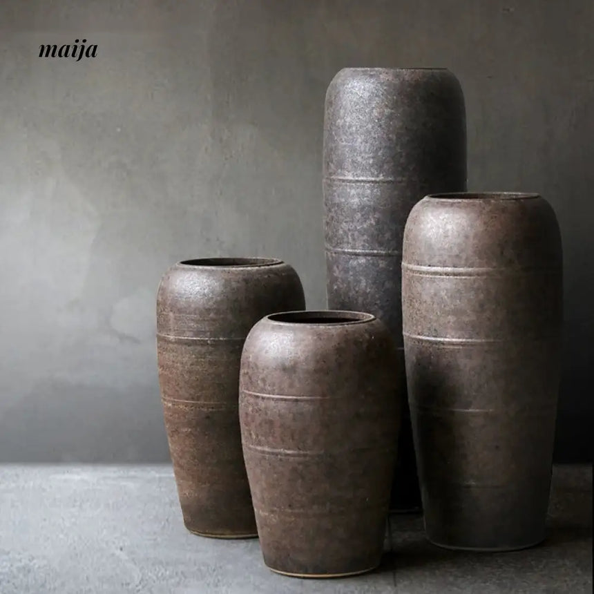 JOTO Retro Ceramic Large Vase Living Room Hotel Decoration from JOTO