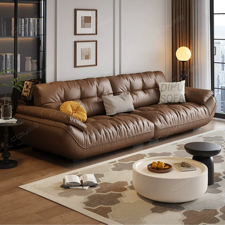 DIPU Felicity Cream Cowhide Cloud Sofa from DIPU