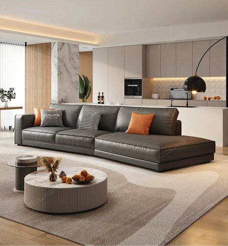 DIPU Sloane Modern Leather Sofa from DIPU