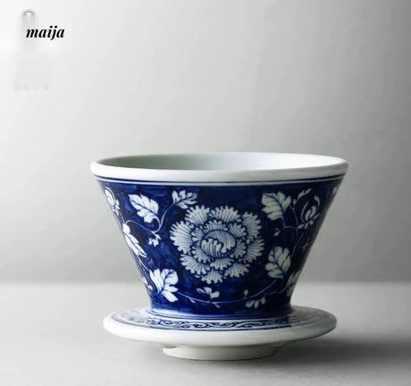 JOTO Rhine Blue Handcrafted Coffee Filter V60 Set from JOTO