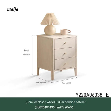 GENJI Andy Solid Wood Bedside Table from GENJI