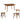Retractable Solid Wood Dining Table for Small Space from maija