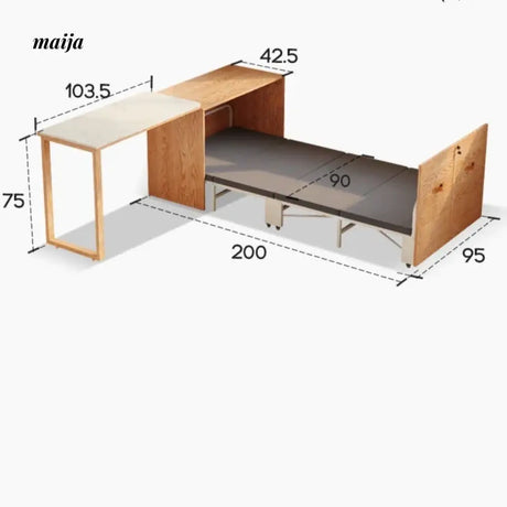 Foldable Solid Wood Nap Time Bed from maija