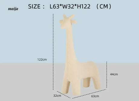 LOWERLEFT Giraffe Kids Shoe Stool from Lower Left
