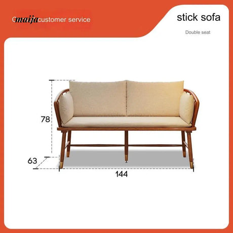 Candace Small Solid Wood Sofa from maija