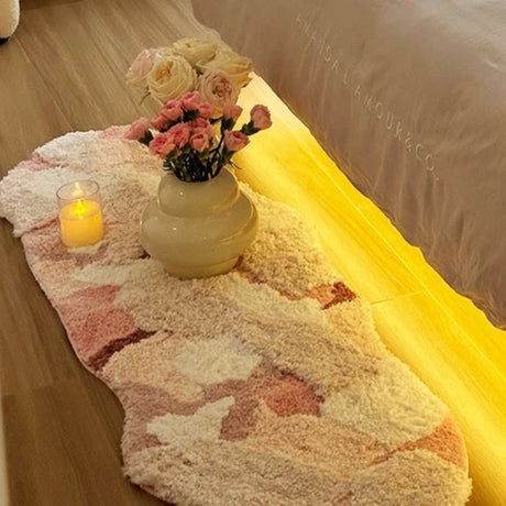 KENZAKI Sakura Snow Washable Rug from KENZAKI