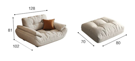 DIPU Celeste Cream Modern Cloud Sofa from DIPU
