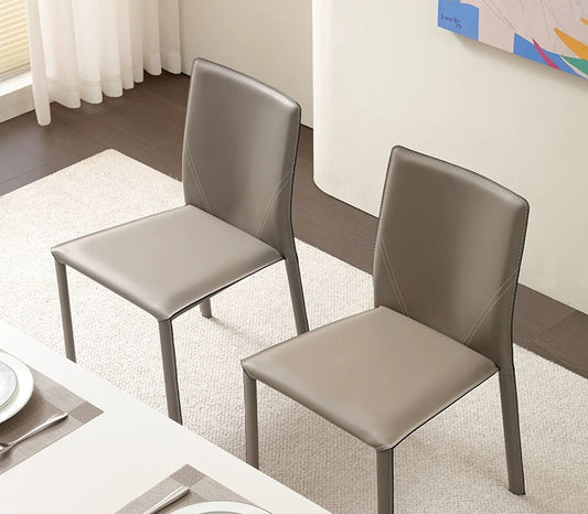 Saddle Leather Dining Chairs from maija