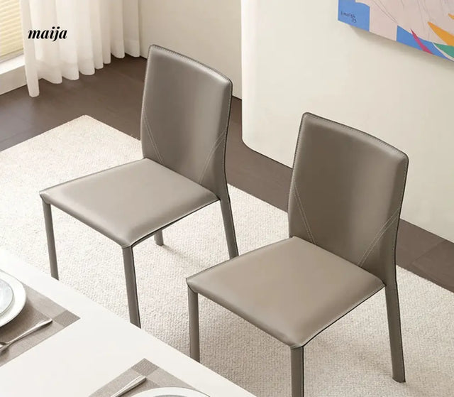 Saddle Leather Dining Chairs from maija