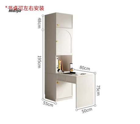MEIHOUSE French Cream Bedroom Storage Combination Coat Cabinet from MEIHOUSE