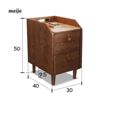 Ultra Thin Solid Wood Bedside Table from AI