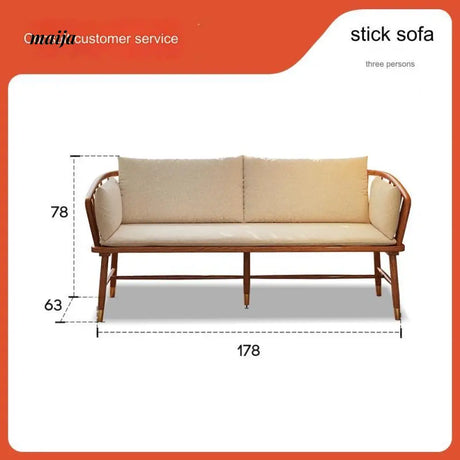Candace Small Solid Wood Sofa from maija