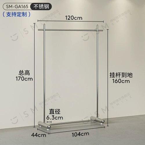 SM Henry Stainless Steel Clothing Hanger Stand from SM