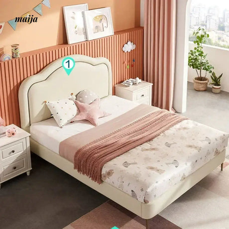 LINSYKIDS Angelica Soft Headrest Children's Bed from LINSY KIDS
