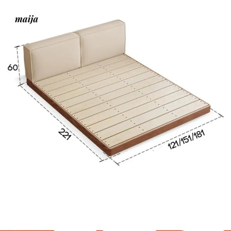 Japanese Tatami Solid Wood Platform Bed from maija