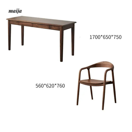XIXI Aiden Solid Wood Office Desk from maija