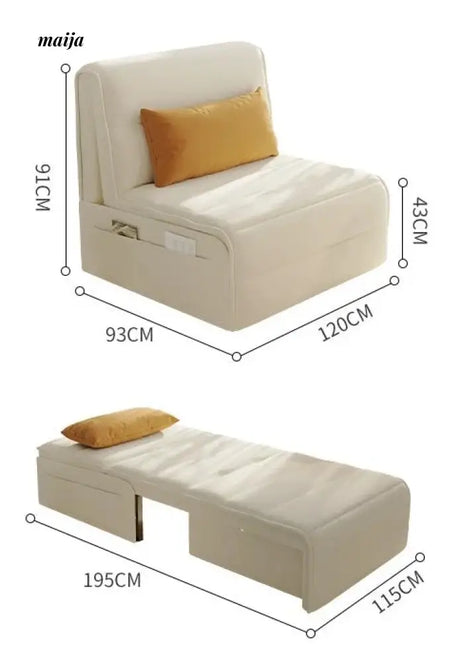 Aurora Cream Electric Telescopic Sofa from maija