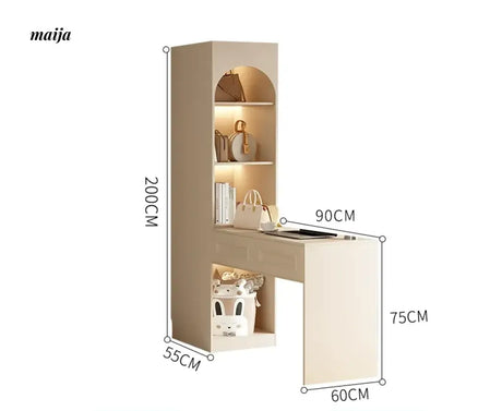 MEIHOUSE French Cream Bedroom Wardrobe Modern Assembled Cabinet from MEIHOUSE