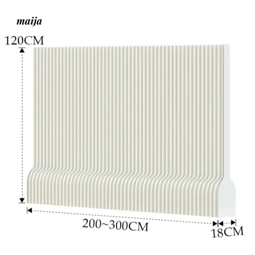 SHIBA Paper Flexible Partition Wall with Curve Ledge